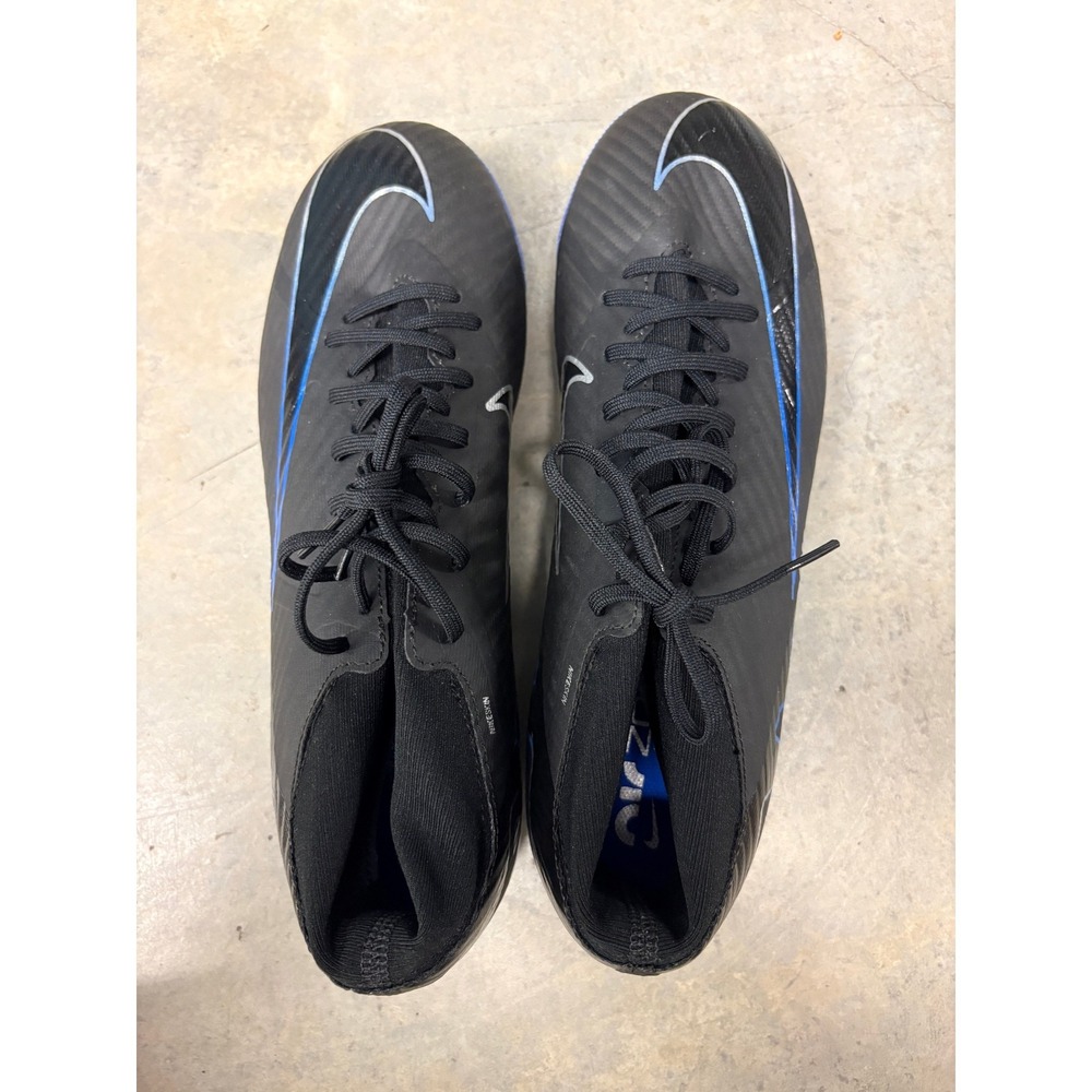 Nike Zoom Mercurial Soccer Cleats Mens Black Blue NikeSkin Soccer Shoes